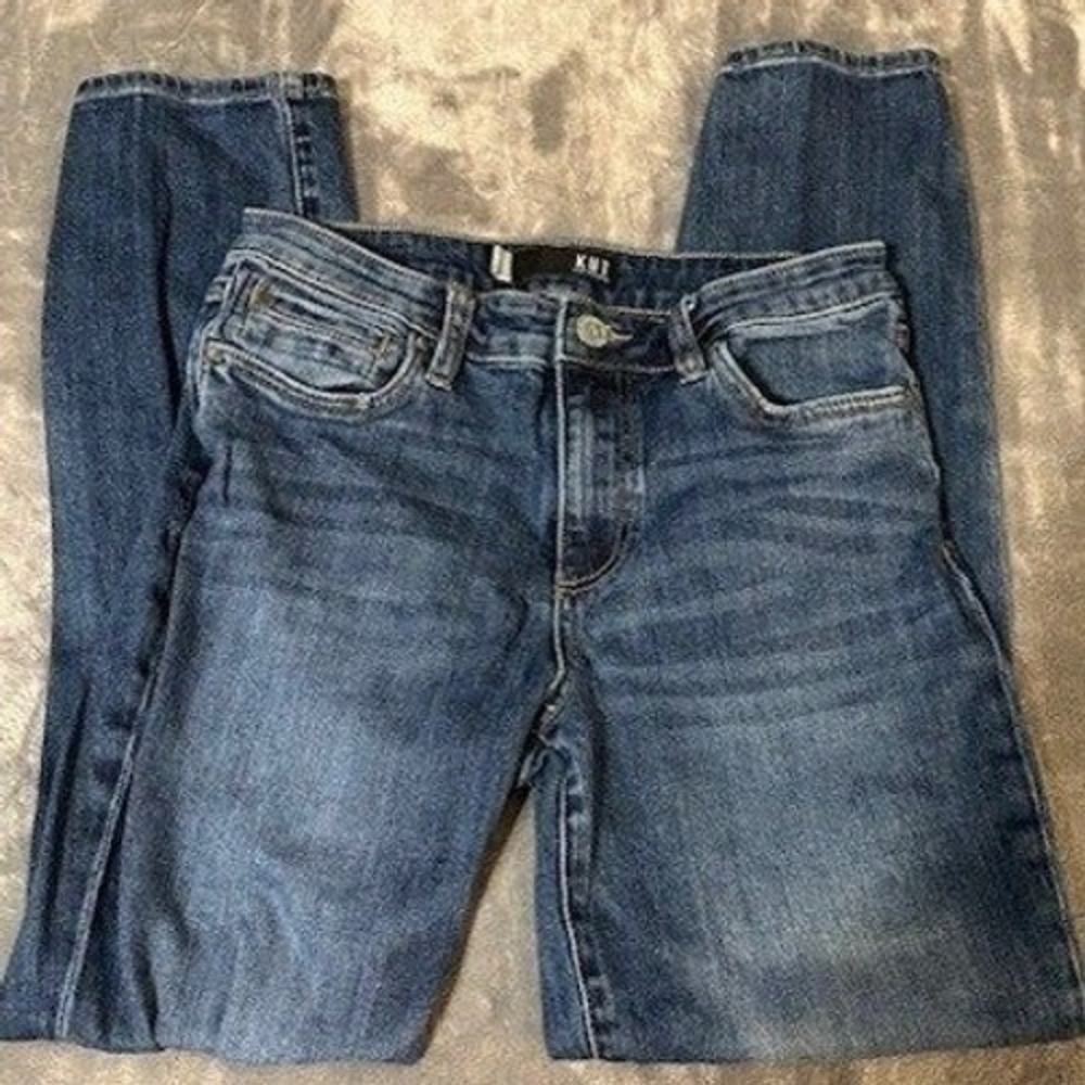 KUT from the Kloth Jeans Womens 2 Catherine High Rise Boyfriend Blue Distressed - Picture 3 of 13